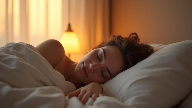 Person sleeping peacefully, illustrating biohacking sleep